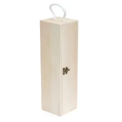 Caja de Pino para Vino - 10x10x35cm