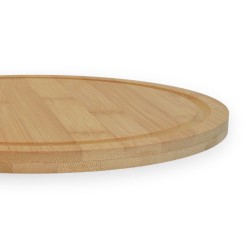 Tabla Parrillera Bamboo Redonda 25 cm