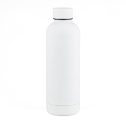 Botella Doble Pared Engomado 500ml Blanco