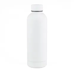 Botella Doble Pared Engomado 500ml Blanco