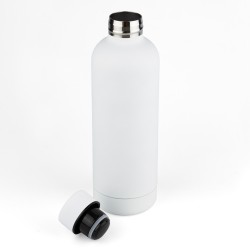 Botella Doble Pared Engomado 500ml Blanco