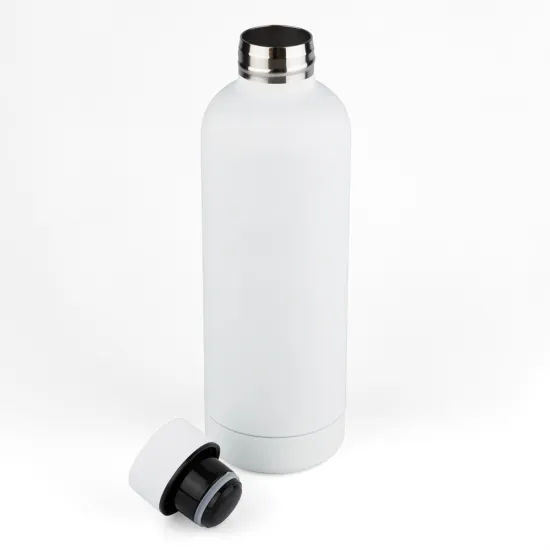 Botella Doble Pared Engomado 500ml Blanco