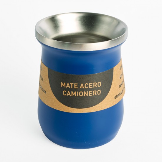 Mate Acero Camionero Azul