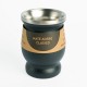 Mate Acero Clasico 240 ml Negro