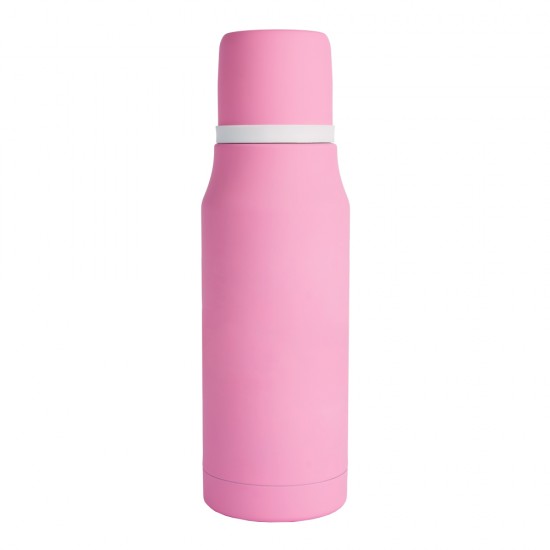 Termo de Acero Doble Pared 750ml 031 Rosado