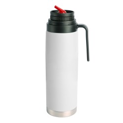 Termo de Acero Doble Pared 1000ml 032 Blanco