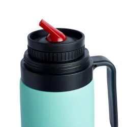 Termo de Acero Doble Pared 1000ml 032 Turquesa