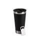 Vaso de Acero con Tapa y Destapador Negro