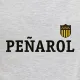 Camiseta Peñarol escudo negro/gris mel