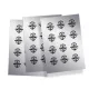 Bopp Autoadhesivo Plata Inkjet A4x100
