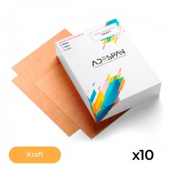 Papel Kraft Autoadhesivo Marrón Inkjet A4x10 Papel Kraft Autoadhesivo Marrón Inkjet A4x10