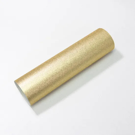 Vinilo Adhesivo Shimmer 5 Hojas 30x30cm Dorado