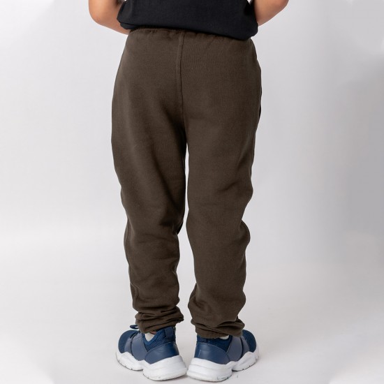 Pantalon Felpa Unisex Niño Marron