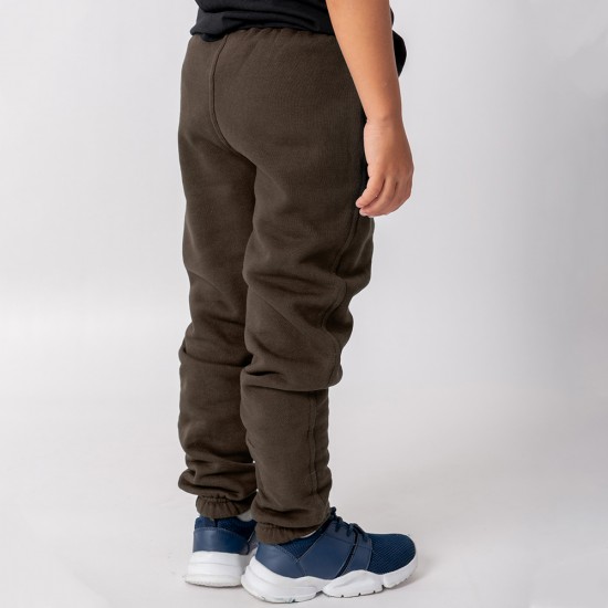Pantalon Felpa Unisex Niño Marron