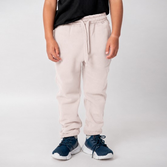 Pantalon Felpa Unisex Niño Beige