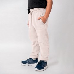 Pantalon Felpa Unisex Niño Beige