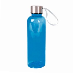 Botella Deportiva Transparente 500ml Azul
