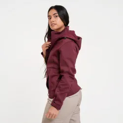 Campera Dama Neopreno Bordeaux