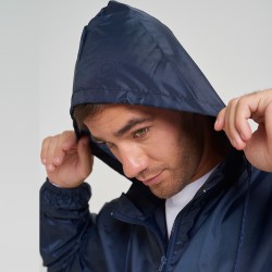 Campera Impermeable Azul