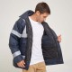 Campera Parka con Reflectivo Azul