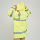 Campera Parka con Reflectivo Amarillo Fluo