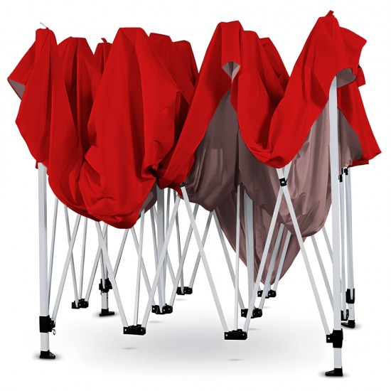 Gazebo Plegable 3X3 Filtro UV 50+ Rojo Gazebo Plegable 3X3 Filtro UV 50+ Rojo
