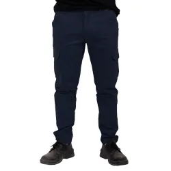Pantalón Cargo Flex Azul Marino