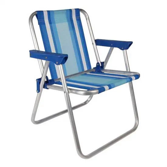 Silla Playa Plegable Infantil Aluminio Alta Mor Silla Azul