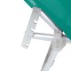 Reposera Plegable con almohada Turquesa-Aluminio