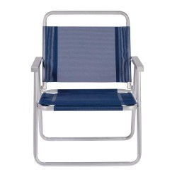 Silla MOR oversize aluminio azul