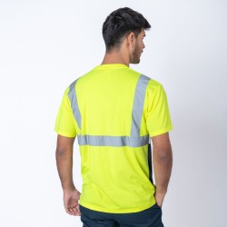 Camiseta SW Workwear C/Ref Amarillo/Azul Camiseta SW Workwear C/Ref Amarillo/Azul