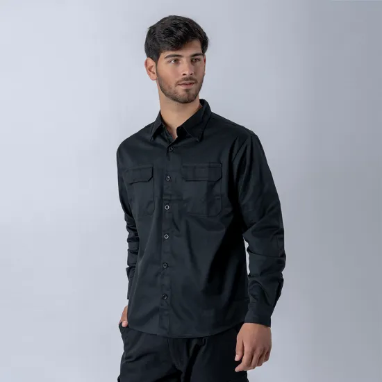 Camisa Manga Larga SW Workwear Negro