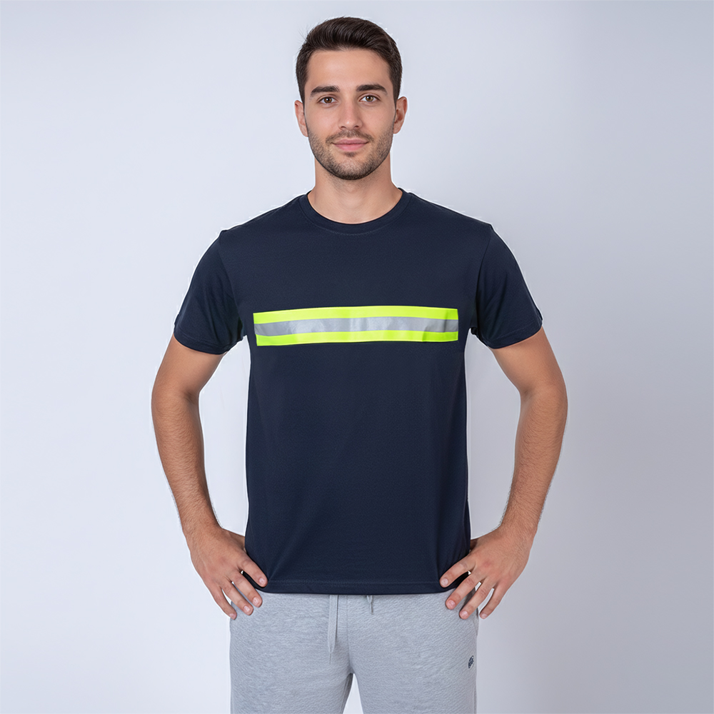 Camiseta SW Workwear con Reflectivo Azul