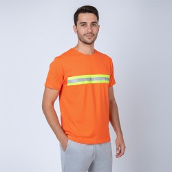Camiseta SW Workwear con Reflectivo Naranja