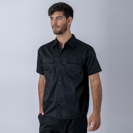 Camisa Manga Corta SW Workwear Negro