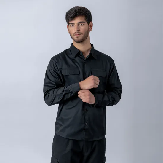 Camisa Manga Larga SW Workwear Negro