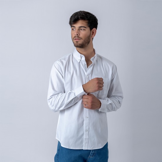 Camisa ML Oxford SW Workwear Blanco