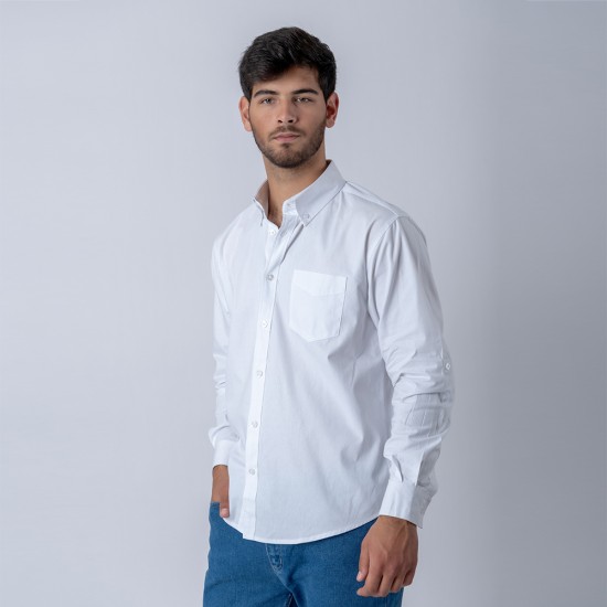 Camisa ML Oxford SW Workwear Blanco