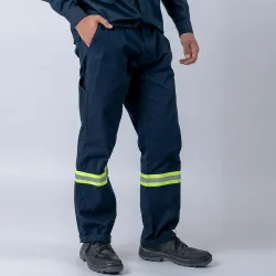 Pantalón Básico SW Workwear con Reflectivo Azul