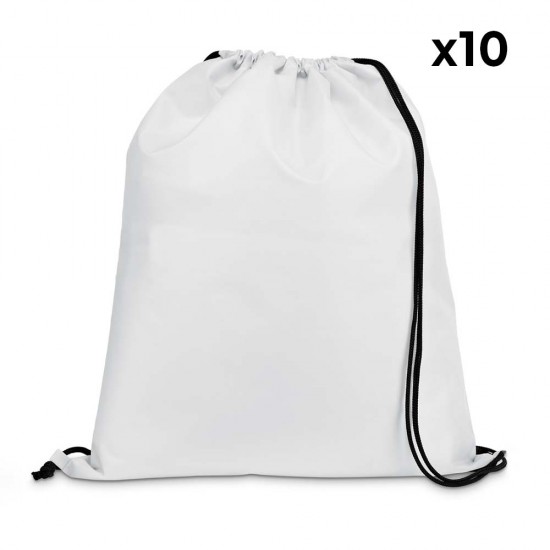 Bolsa Mochila 35x41cm Carnaby 10 Unidades Blanco Bolsa Mochila 35x41cm Carnaby 10 Unidades Blanco