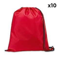 Bolsa Mochila 35x41cm Carnaby 10 Unidades Rojo Bolsa Mochila 35x41cm Carnaby 10 Unidades Rojo