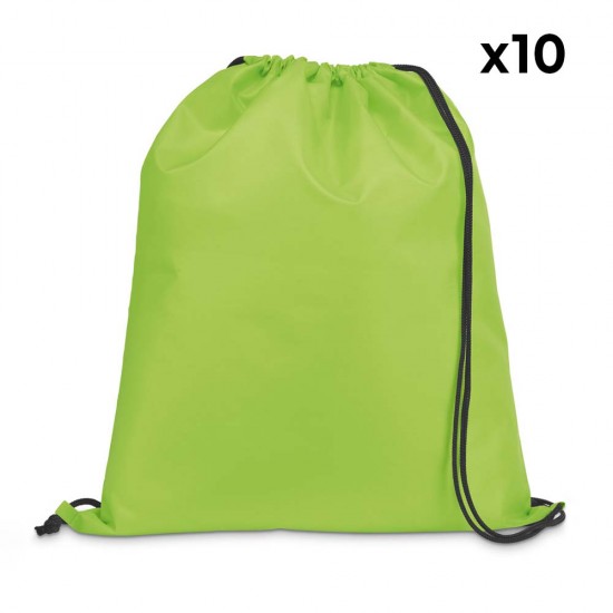 Bolsa Mochila 35x41cm Carnaby 10 Unidades Verde claro