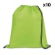 Bolsa Mochila 35x41cm Carnaby 10 Unidades Verde claro