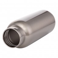 Botella Acero/Bambu 500ml Plata