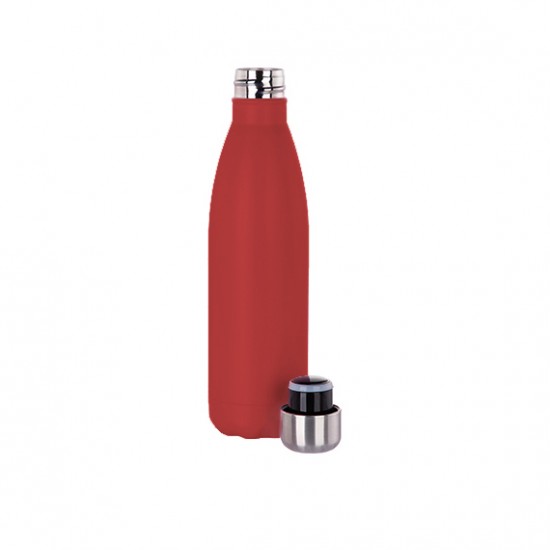 Botella Acero Grabable 500ml Rojo