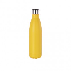 Botella Acero Grabable 500ml Amarillo