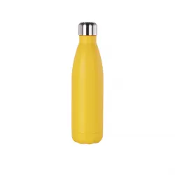 Botella Acero Grabable 500ml Amarillo