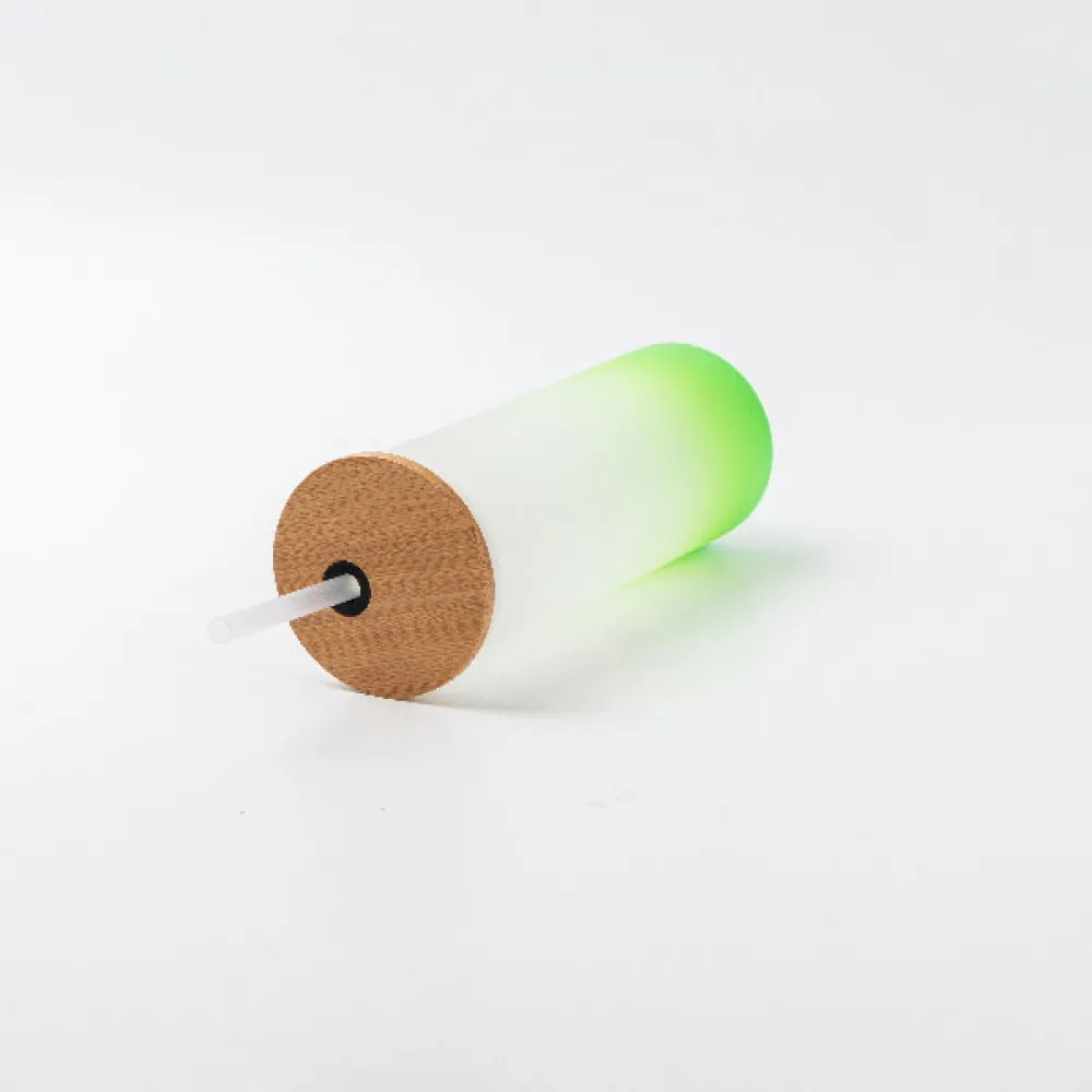 Vaso esmerilado sublimable 500ml Verde