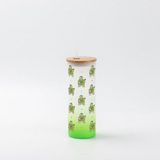 Vaso esmerilado sublimable 500ml Verde