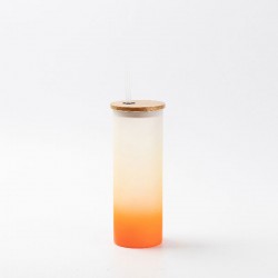 Vaso esmerilado sublimable 500ml Naranja